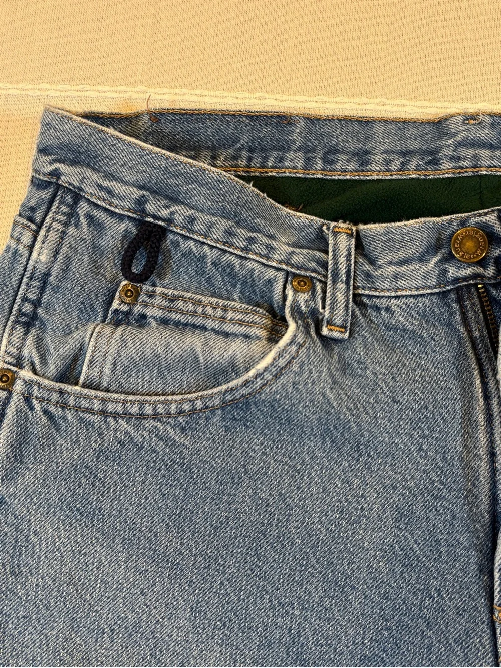 Wrangler Rugged Wear Fleece Lined Relaxed Fit Jeans - 33x32